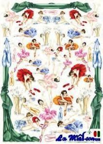 CARTA DECOUPAGE 21 BALLERINA