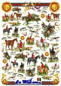 CARTA DECOUPAGE 29 CACCIA ALLA CACCIA ALLA VOLPE