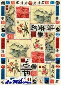 CARTA DECOUPAGE 69 PAESAGGI GI PAESAGGI GIAPPONESI
