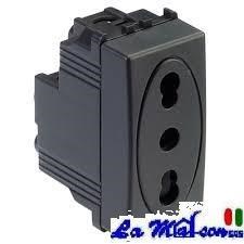 MODO PRESA BIP. 2P+T 10/16A GR