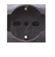 ONDA PRESA SCHUKO 10/16A GRIGIO Compatibile con: BTICINO LIVING INTERATIONAL