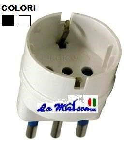 RIDUZIONI 16A-SCHUKO NERA