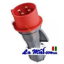 SPINOTTO CEE ROSSO 380V MASCHIO 3P+T 16a