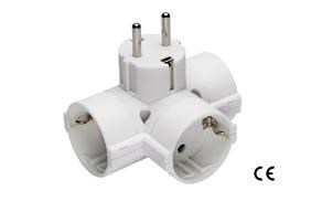 TRIPLA 3 SHUKO ENTRATA SCHUKO BIANCA