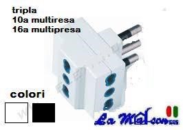 TRIPLA BIVALENTE 10A BIANCA