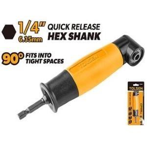 ADATTATORE AD ANGOLO 90° PER AVVITATORE ATTACCO ESAGONALE 1/4