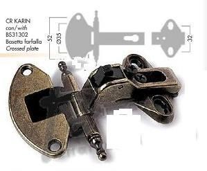 CERNIERA A006330 BRONZATE + BASE A0120 ANSELMI ATTENZIONE FUORI POSTO AL 20297