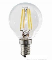 LAMPADE SFERA LED TRASPARENTE 4,5W E 14 3000K CALDA