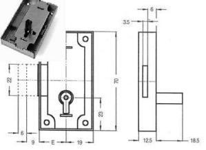 SERRATURA ARMADI MERONI M5015SO92FFA