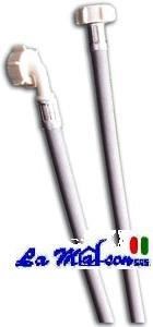 TUBO CARICO LAVATRICE 150 telato pvc C/CURVA