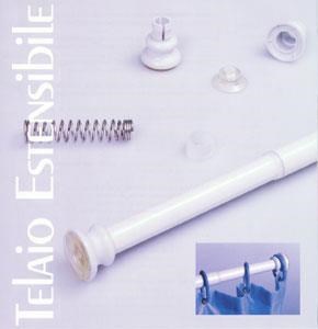 TELAIO TENDA DOCCIA ESTENSIBILE 125/215