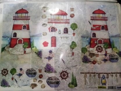 CARTA DI RISO 35X50 5079 FARO ROSSO