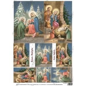 CARTA DI RISO NATALE 35X50 5233